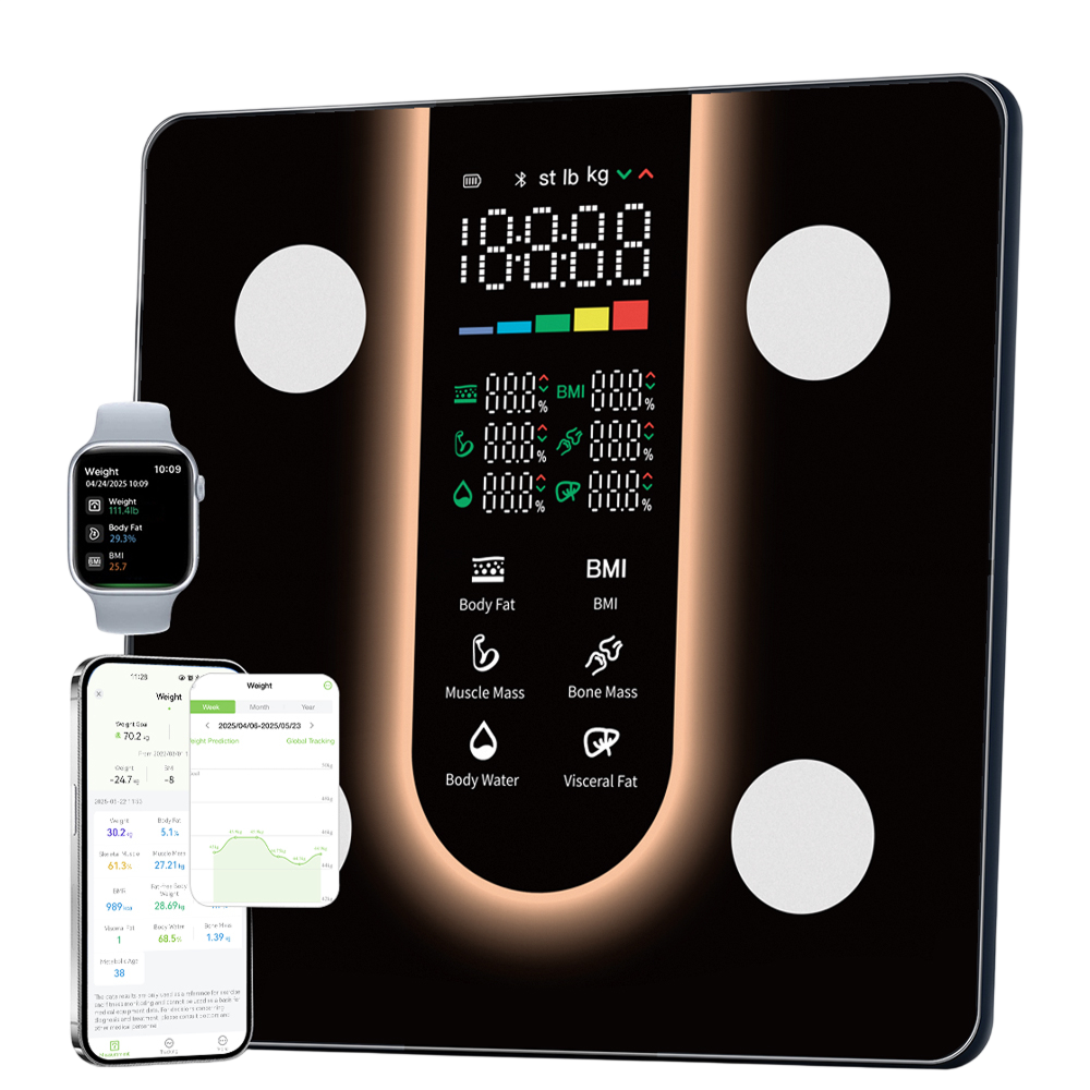 BovScalix Smart Body Composition Scale - 25 Metrics & Athlete Mode