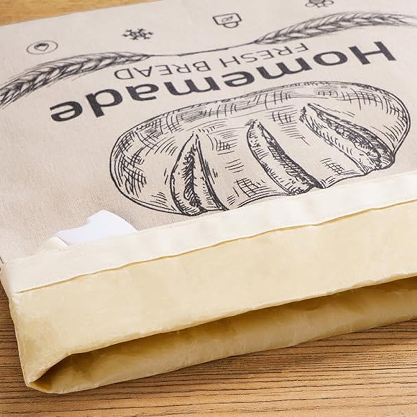 BeeBredix Reusable Organic Beeswax Bread Bag for Sourdough