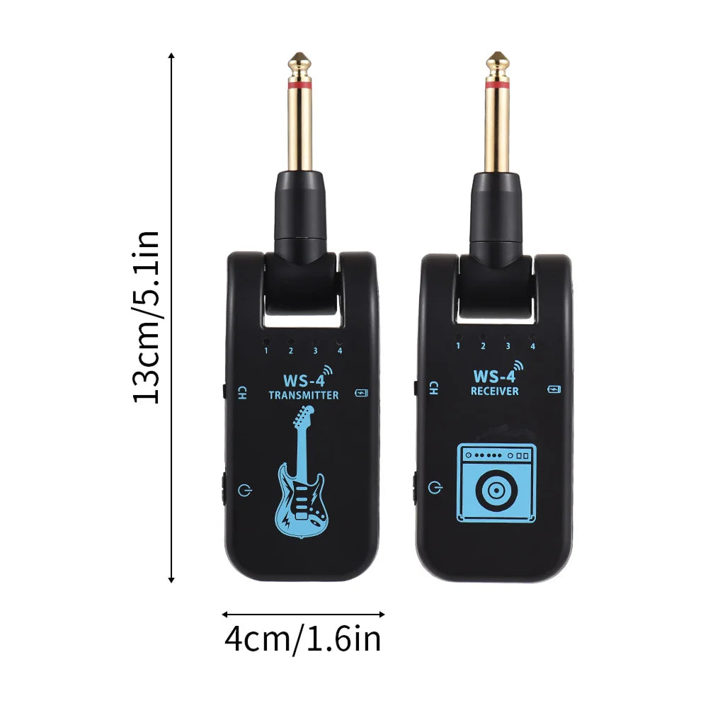 InsMazid Wireless Guitar Transmitter and Receiver 48K HD Audio