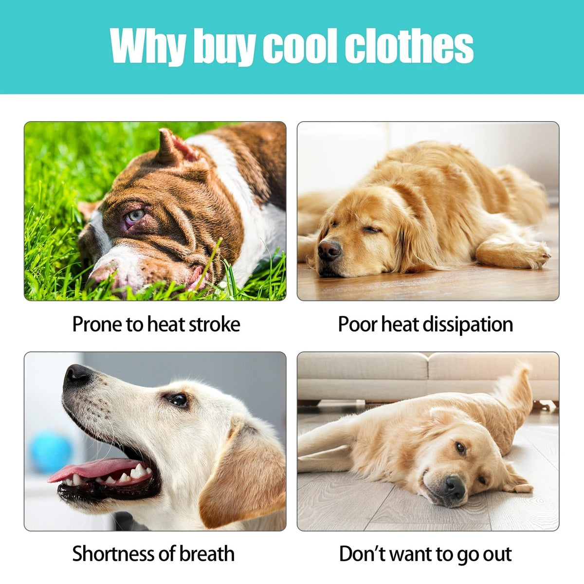 VeciGimax Dog Cooling Vest - Evaporative Heat Relief Jacket