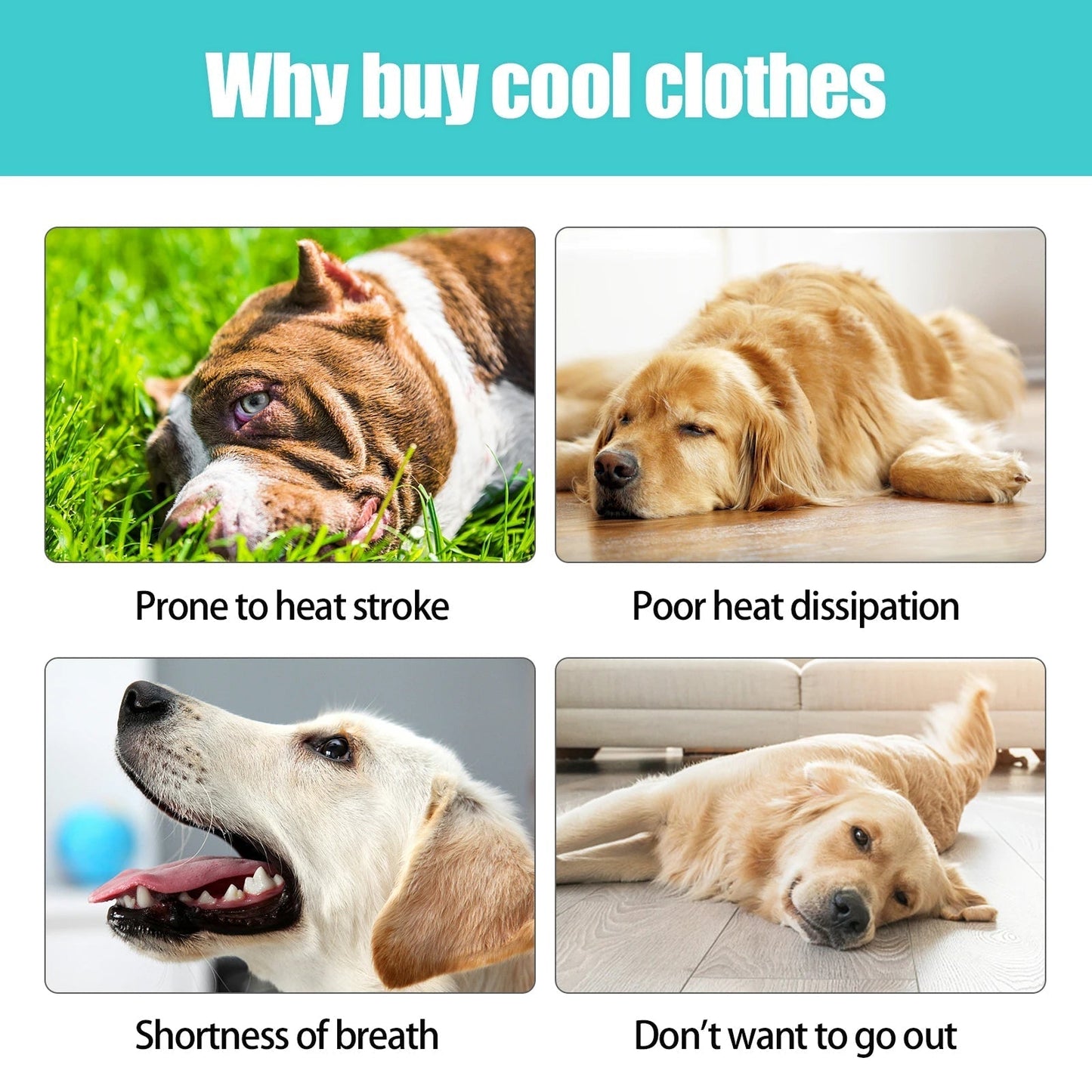 VeciGimax Dog Cooling Vest - Evaporative Heat Relief Jacket