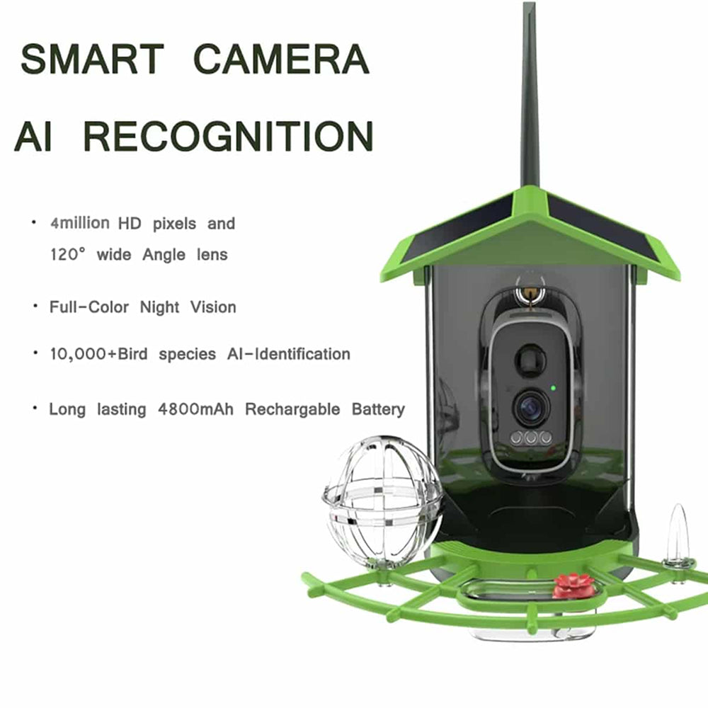 DeasNocx WiFi Bird Feeder Camera 1080P HD Night Vision