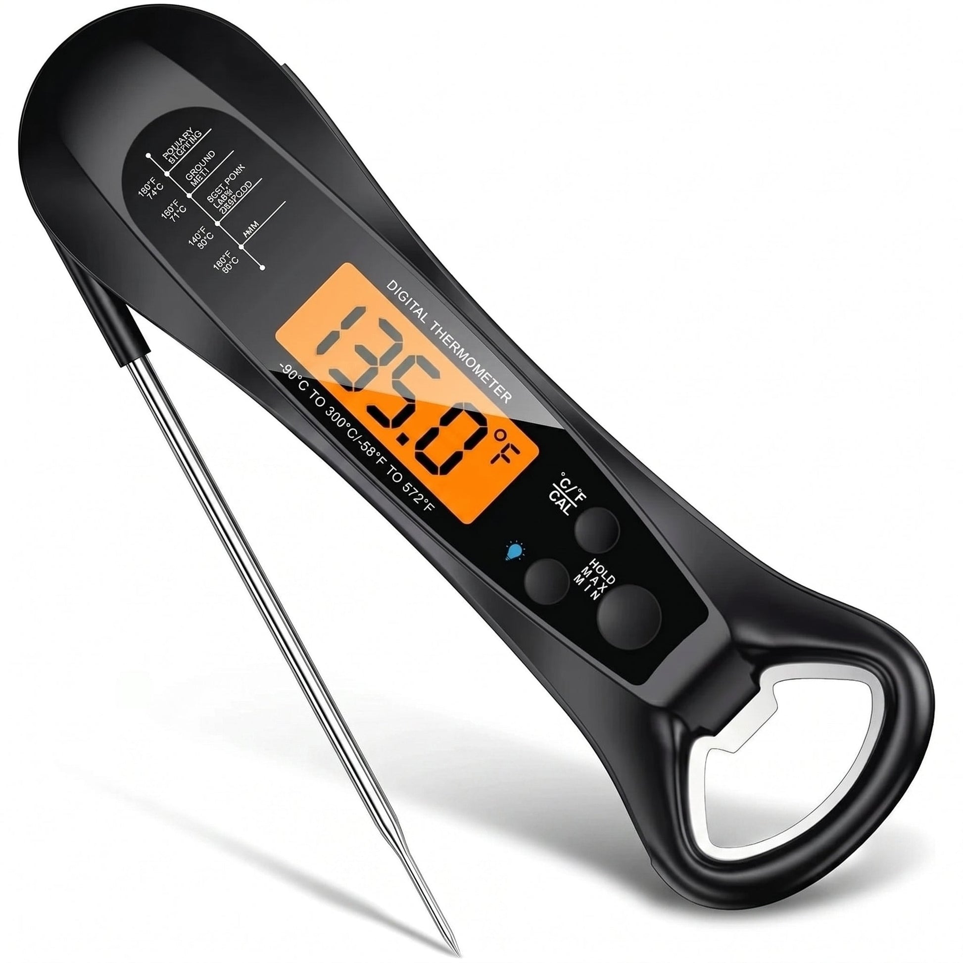 FodiVist Instant Read Meat Thermometer 2-3 Sec Waterproof