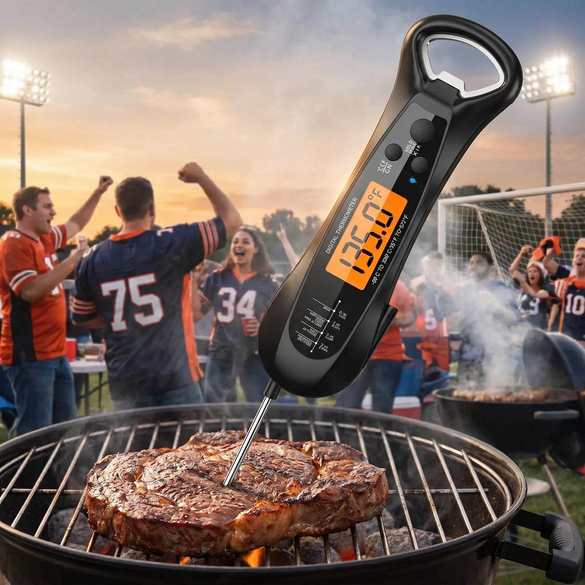 FodiVist Instant Read Meat Thermometer 2-3 Sec Waterproof