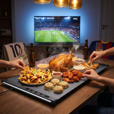 TrariLovi Flexible Silicone Electric Warming Tray with 10S Rapid Heating