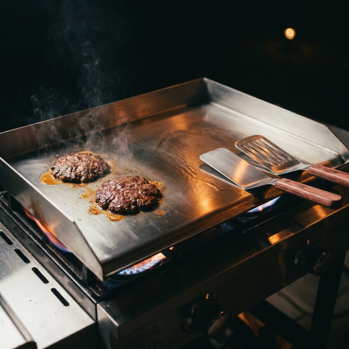 GrimiLavi Flat Top Griddle 270 Sq In Stainless Steel Anti-Warping Grill Topper