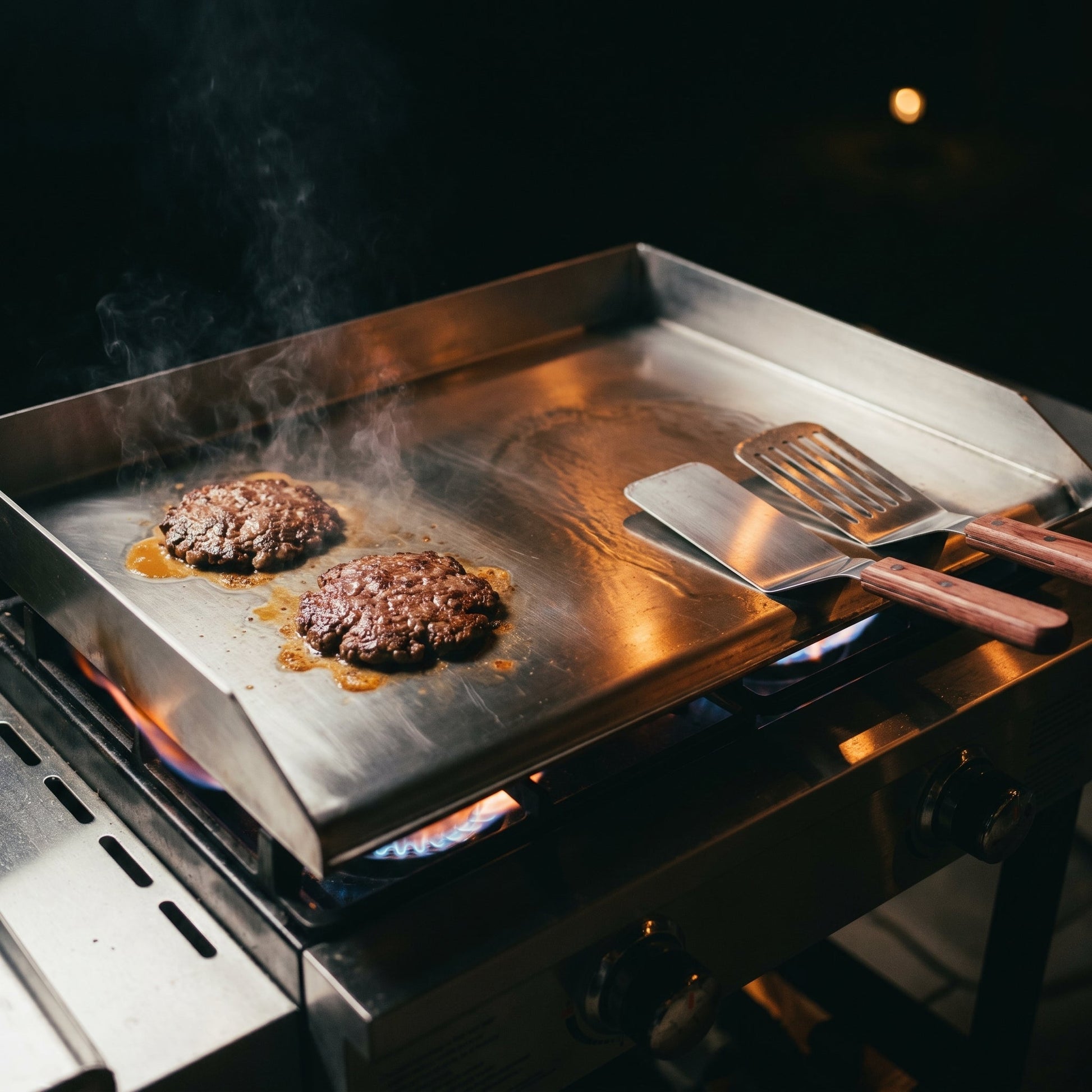 GrimiLavi Flat Top Griddle 270 Sq In Stainless Steel Anti-Warping Grill Topper