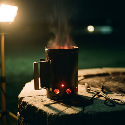 ChimiLaci Rapid Fire Charcoal Chimney Starter with Safety Handle