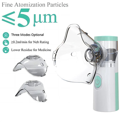 AeroEzex Portable Silent Mesh Nebuliser for Asthma & Respiratory Care