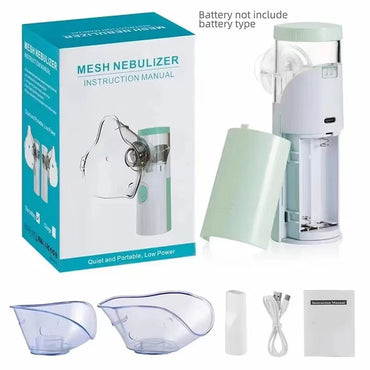 AeroEzex Portable Silent Mesh Nebuliser for Asthma & Respiratory Care