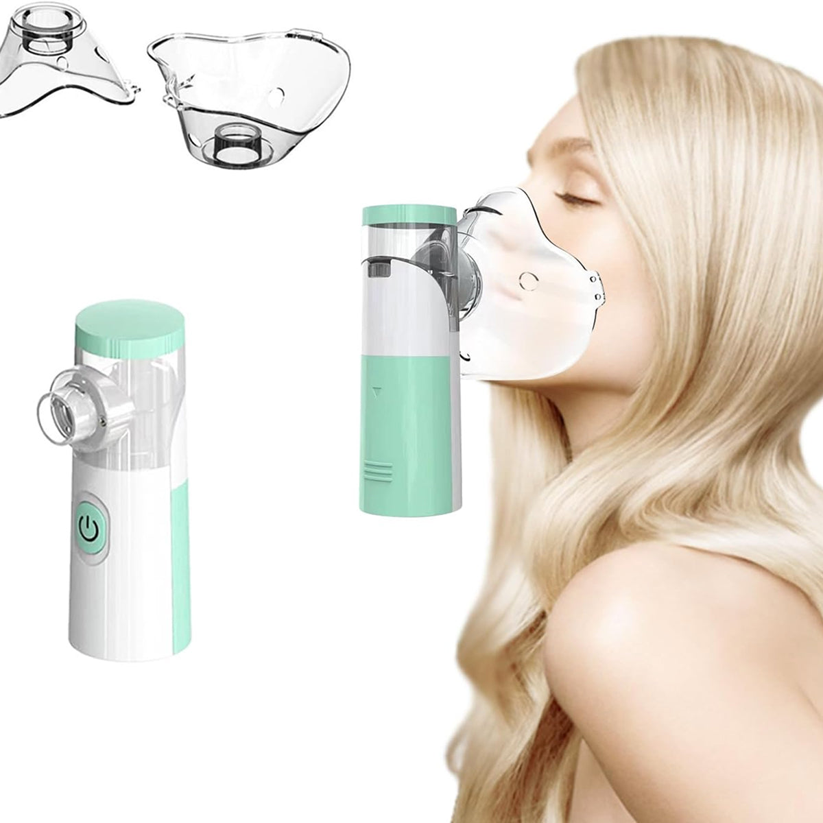 AeroEzex Portable Silent Mesh Nebuliser for Asthma & Respiratory Care