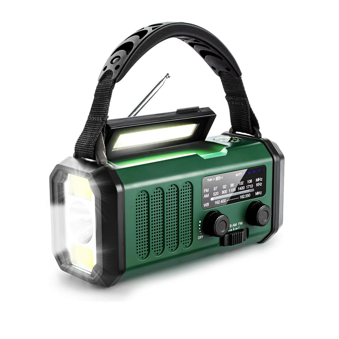 AlertWavi 10000mAh Solar Hand Crank Emergency Radio