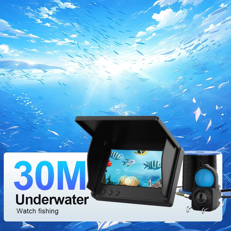 AquaVisee 1080p HD Underwater Fishing Camera 4.3" IPS Monitor