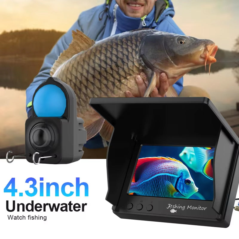 AquaVisee 1080p HD Underwater Fishing Camera 4.3" IPS Monitor