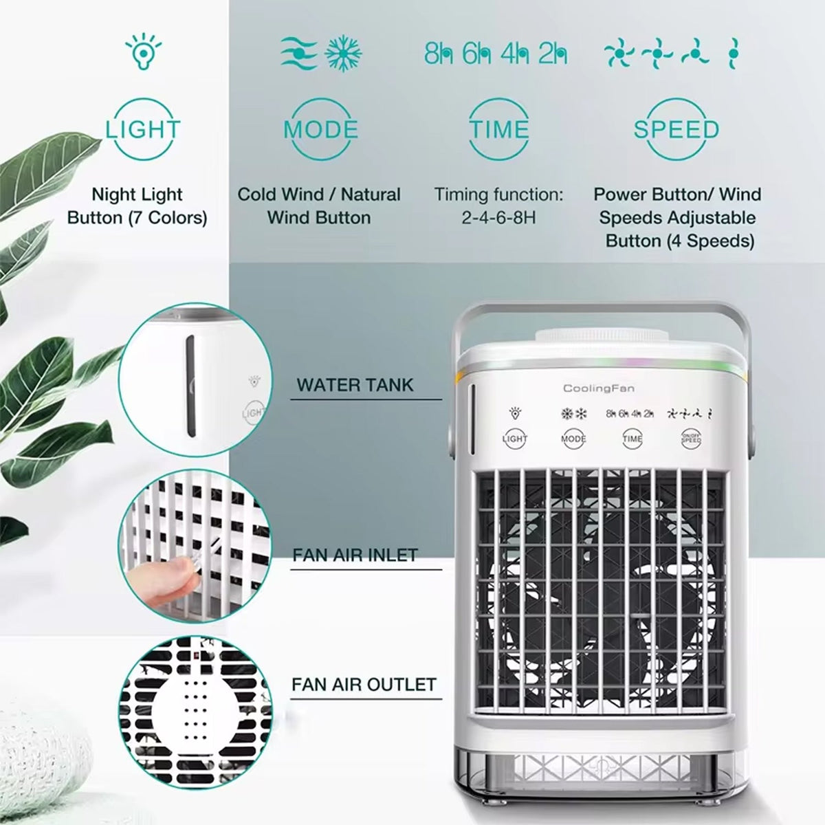 ArcticCori 700ml Portable Air Conditioner USB Personal Cooler