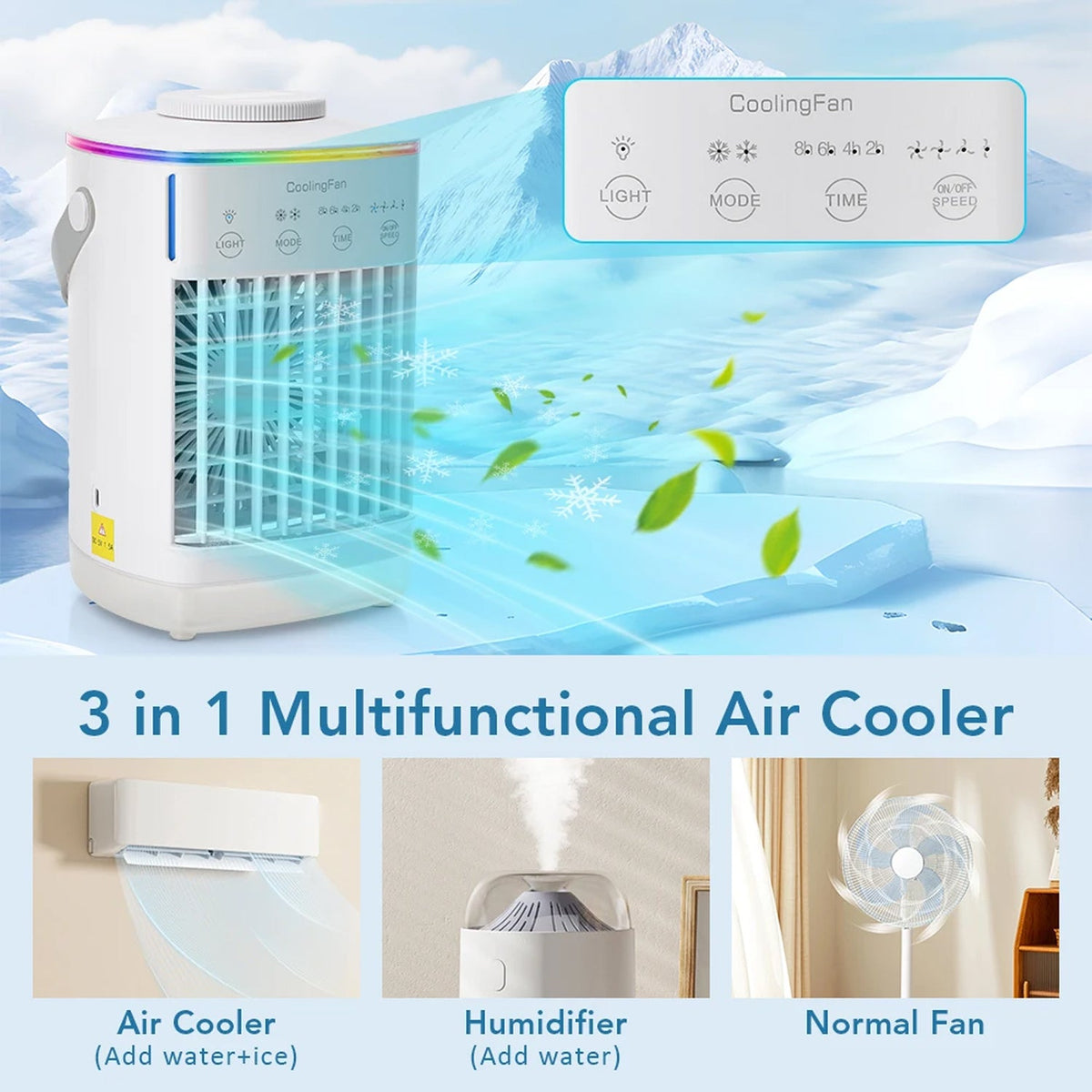 ArcticCori 700ml Portable Air Conditioner USB Personal Cooler