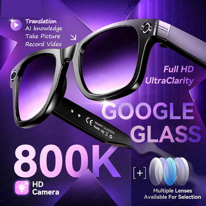 AuraLens Smart AI Glasses with Camera and Translation