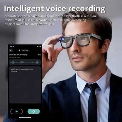 AuraLens Smart AI Glasses with Camera and Translation