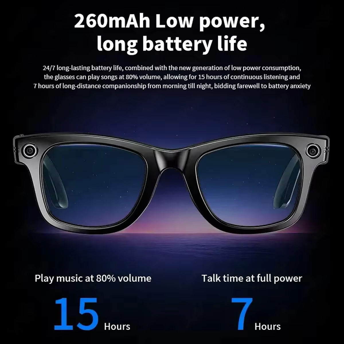 AuraLens Smart AI Glasses with Camera and Translation