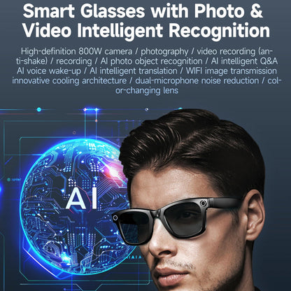 AuraLens Smart AI Glasses with Camera and Translation