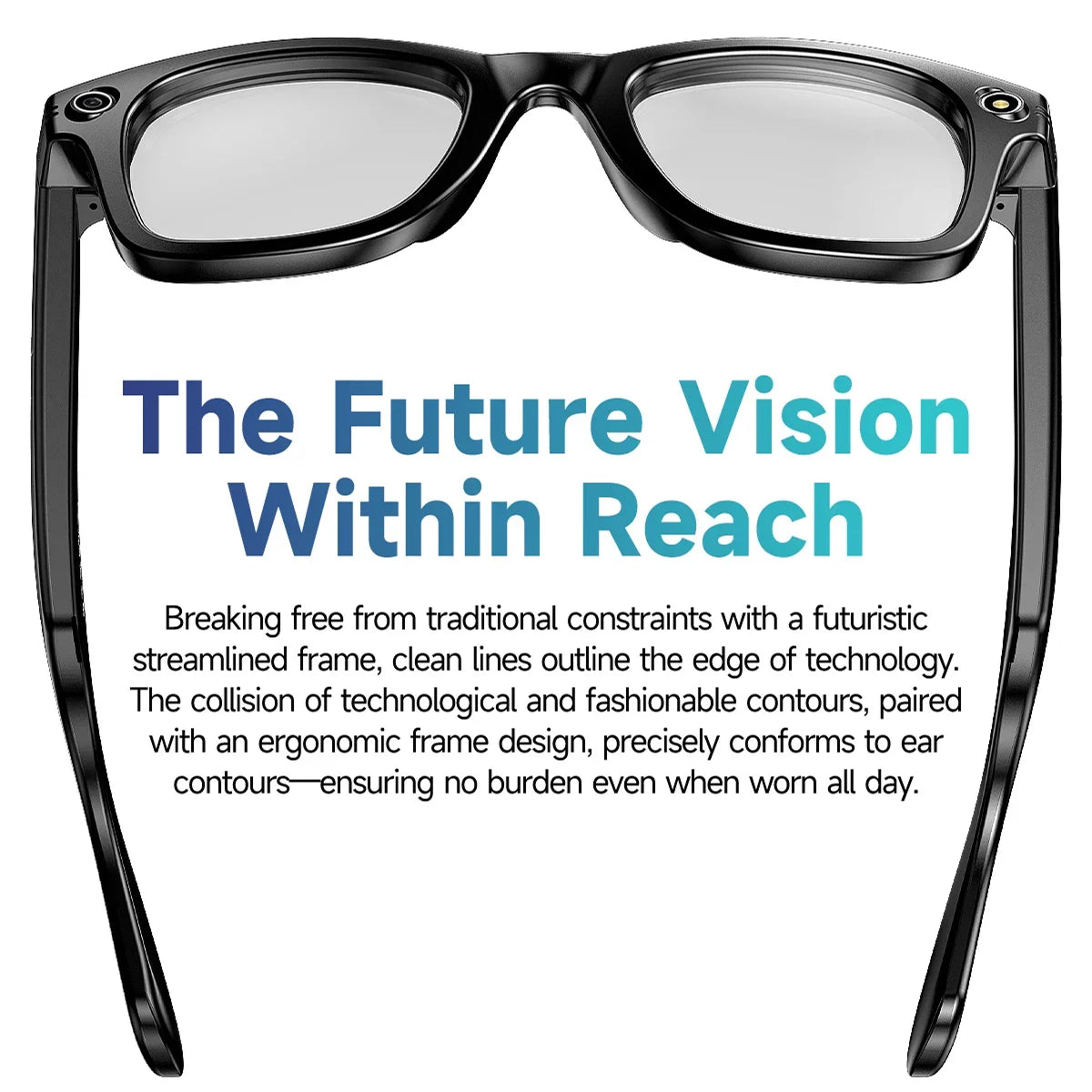 AuraLens Smart AI Glasses with Camera and Translation
