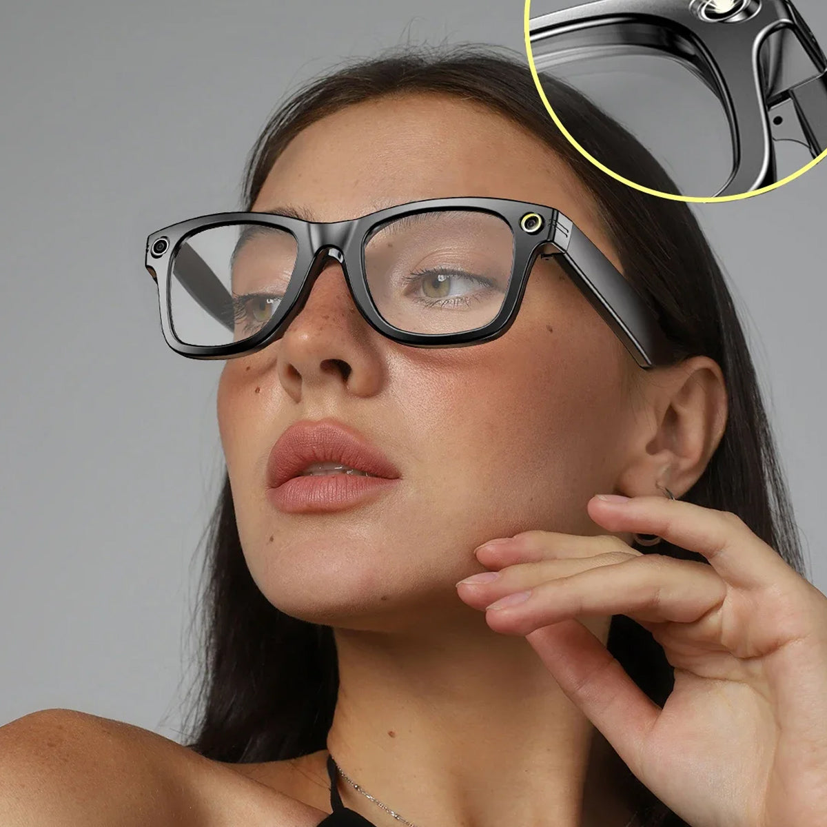 AuraLens Smart AI Glasses with Camera and Translation