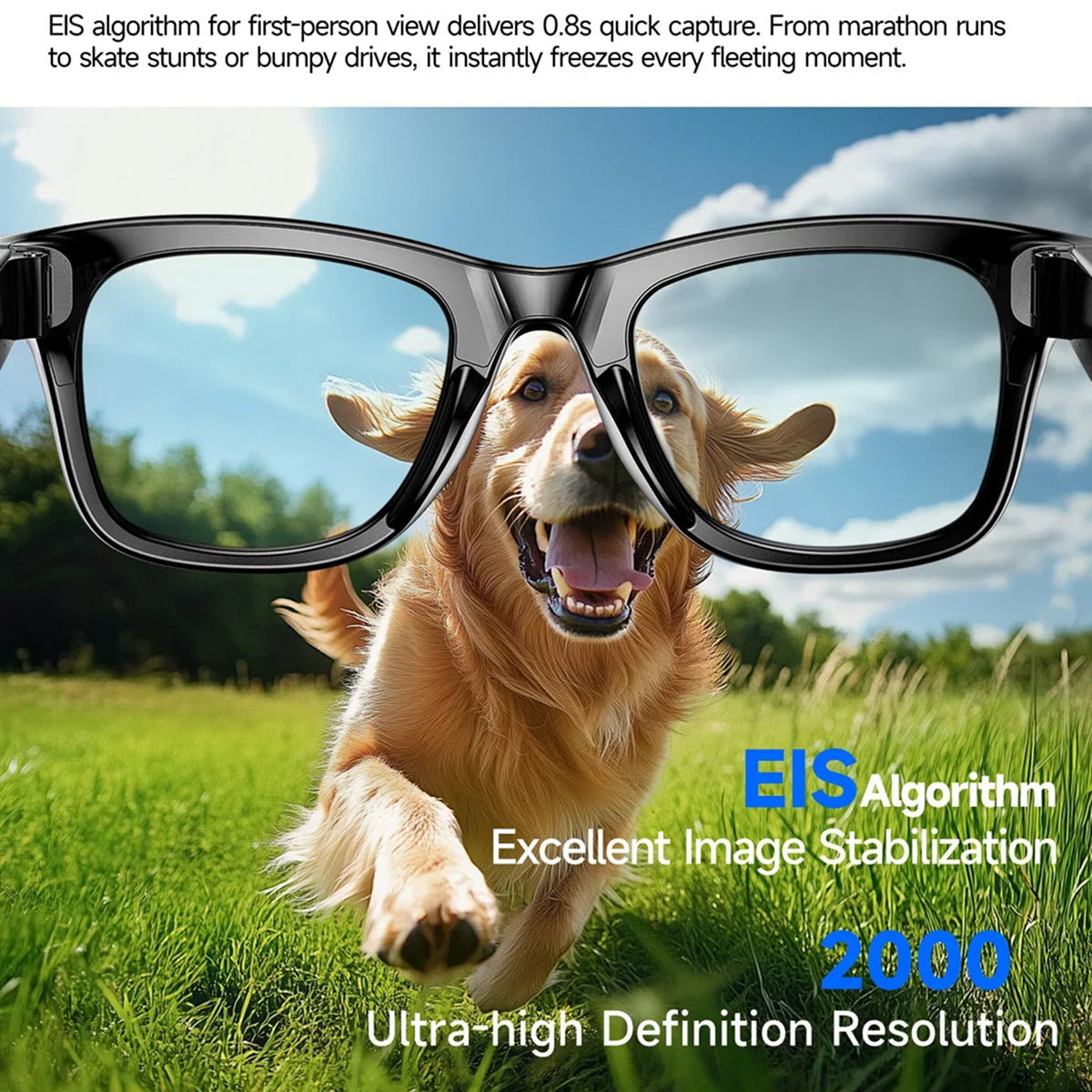 AuraLens Smart AI Glasses with Camera and Translation
