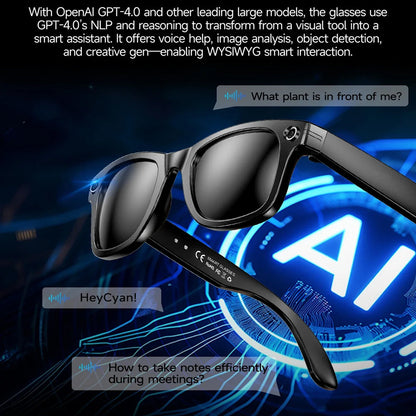 AuraLens Smart AI Glasses with Camera and Translation