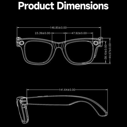 AuraLens Smart AI Glasses with Camera and Translation