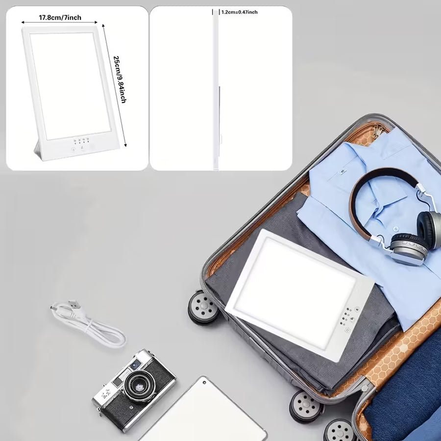 AuraMixa 10000 Lux UV-Free Light Therapy Lamp for SAD