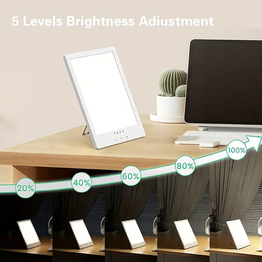 AuraMixa 10000 Lux UV-Free Light Therapy Lamp for SAD