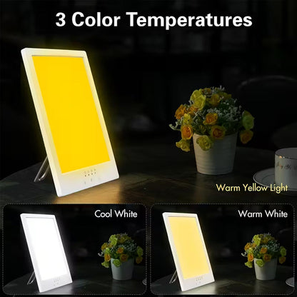 AuraMixa 10000 Lux UV-Free Light Therapy Lamp for SAD
