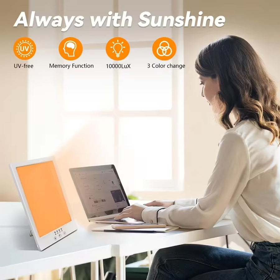 AuraMixa 10,000 Lux UV-Free SAD Lamp for Light Therapy