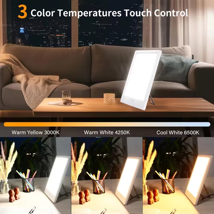 AuraMixa 10000 Lux UV-Free Light Therapy Lamp for SAD