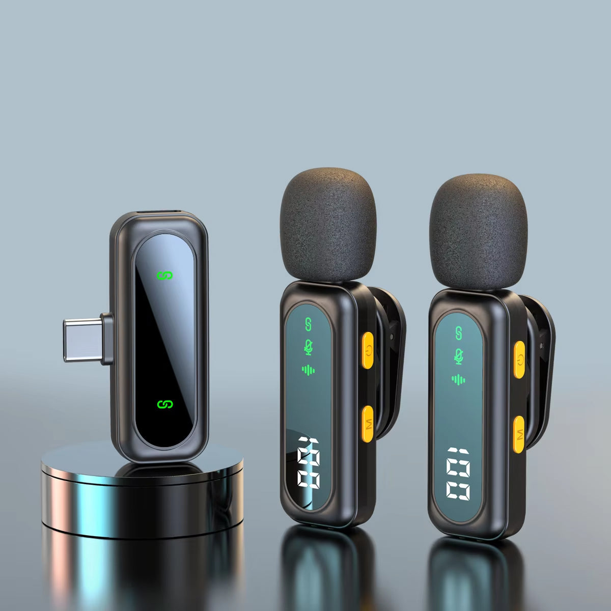 AuziMic Wireless Lavalier Mic with AI Noise Reduction
