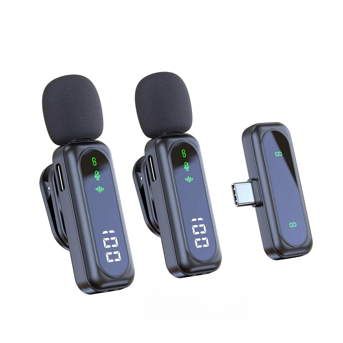 AuziMic Wireless Lavalier Mic with AI Noise Reduction