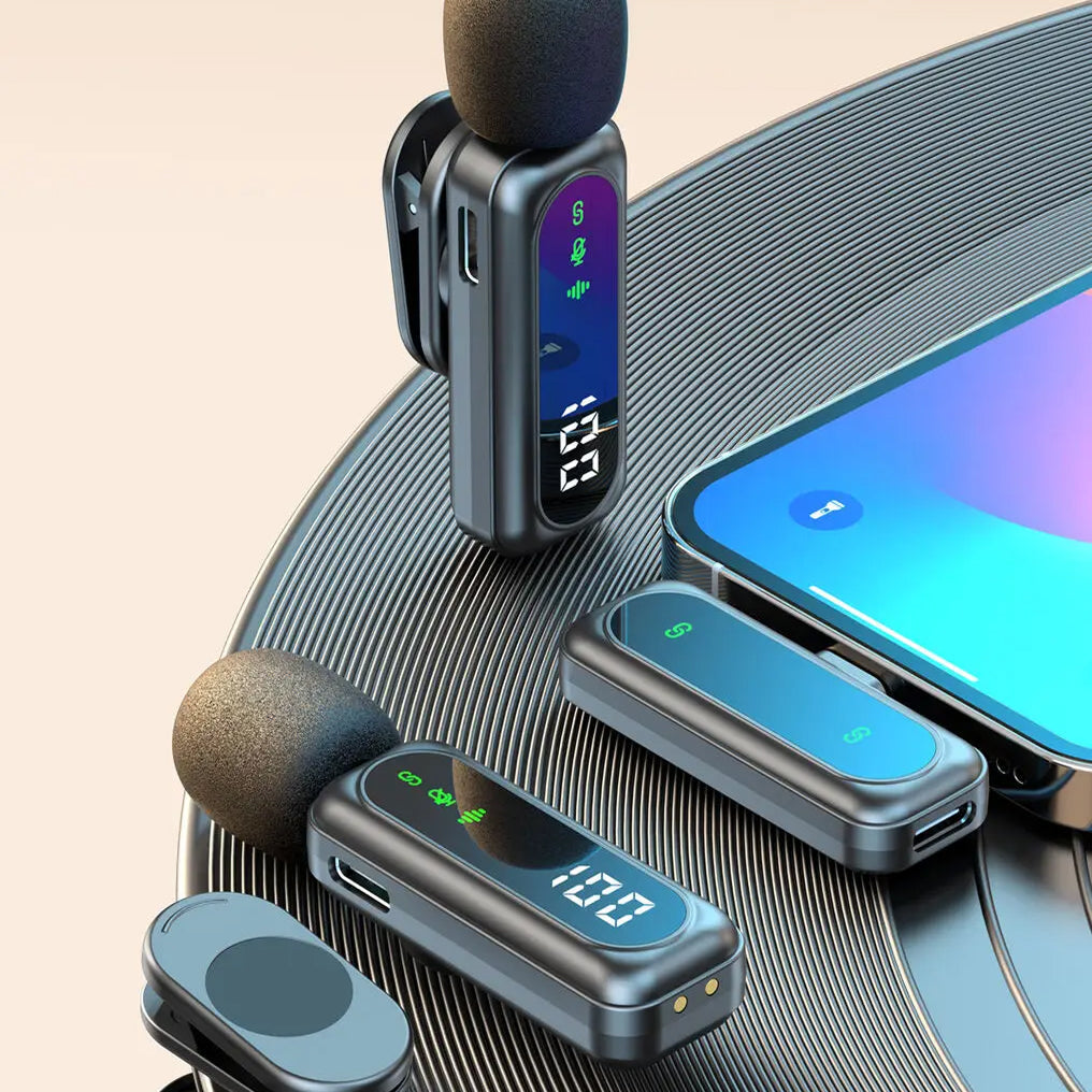 AuziMic Wireless Lavalier Mic with AI Noise Reduction