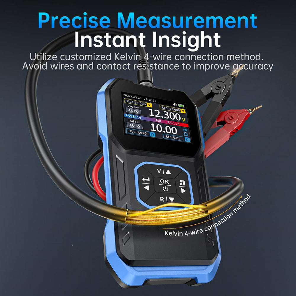AvieHast Professional 4-Wire Internal Resistance & Voltage Tester