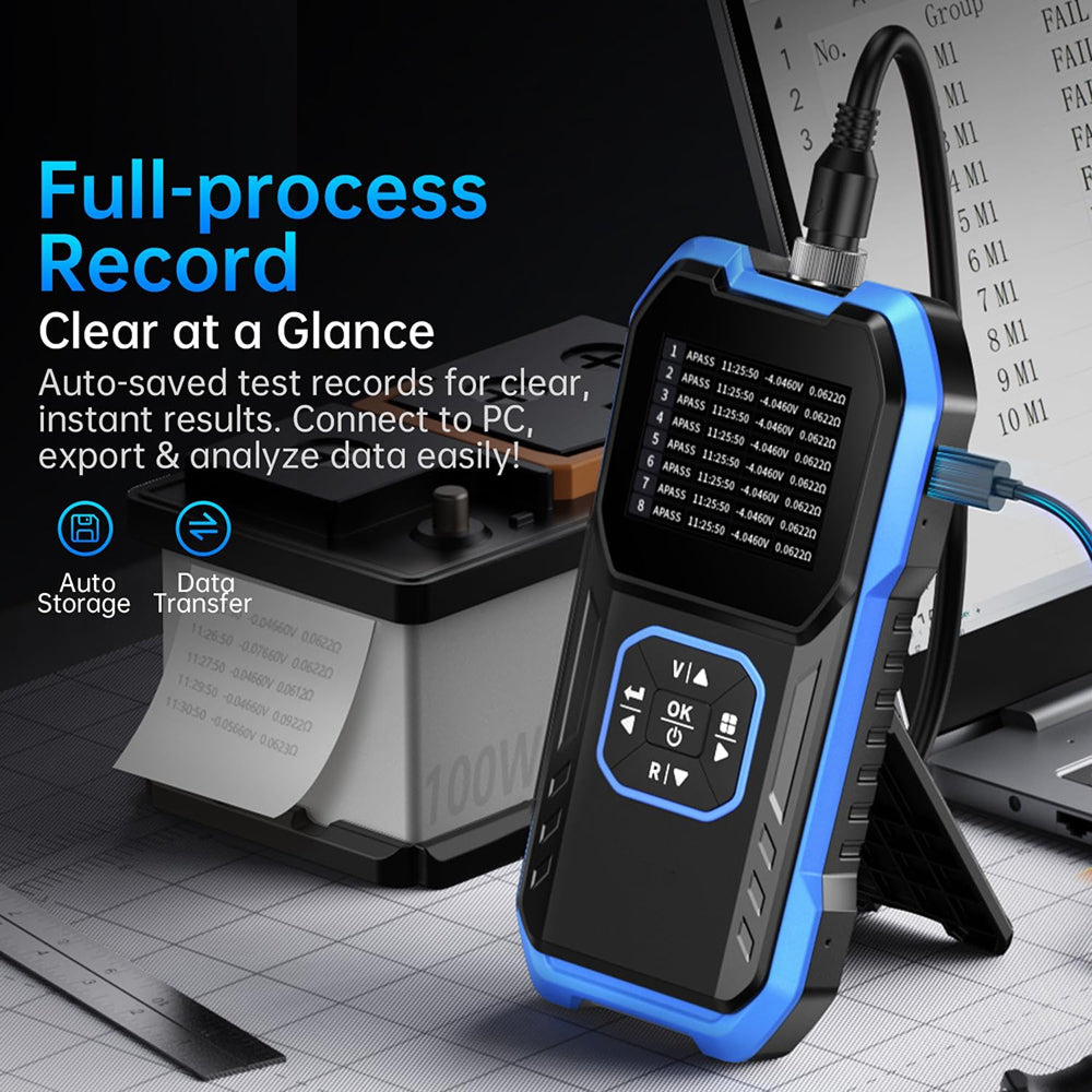 AvieHast Professional 4-Wire Internal Resistance & Voltage Tester