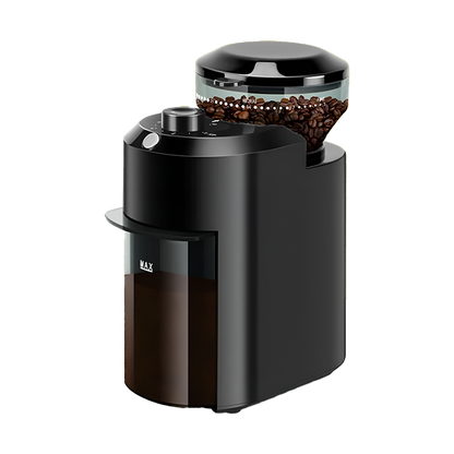BeaniGrix Metallic Flat Burr Coffee Grinder 28 Settings