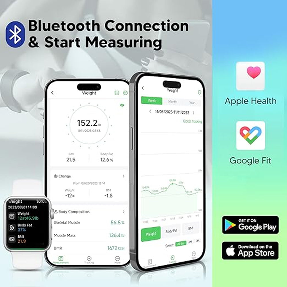 BovScalix Smart Body Composition Scale - 25 Metrics & Athlete Mode