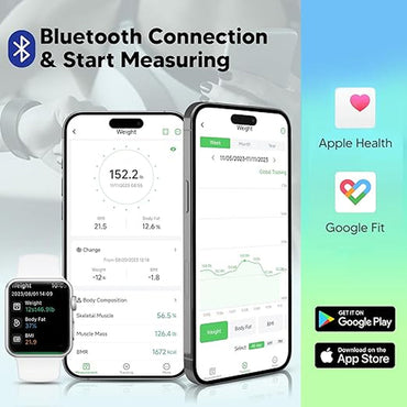 BovScalix Smart Body Composition Scale - 25 Metrics & Athlete Mode