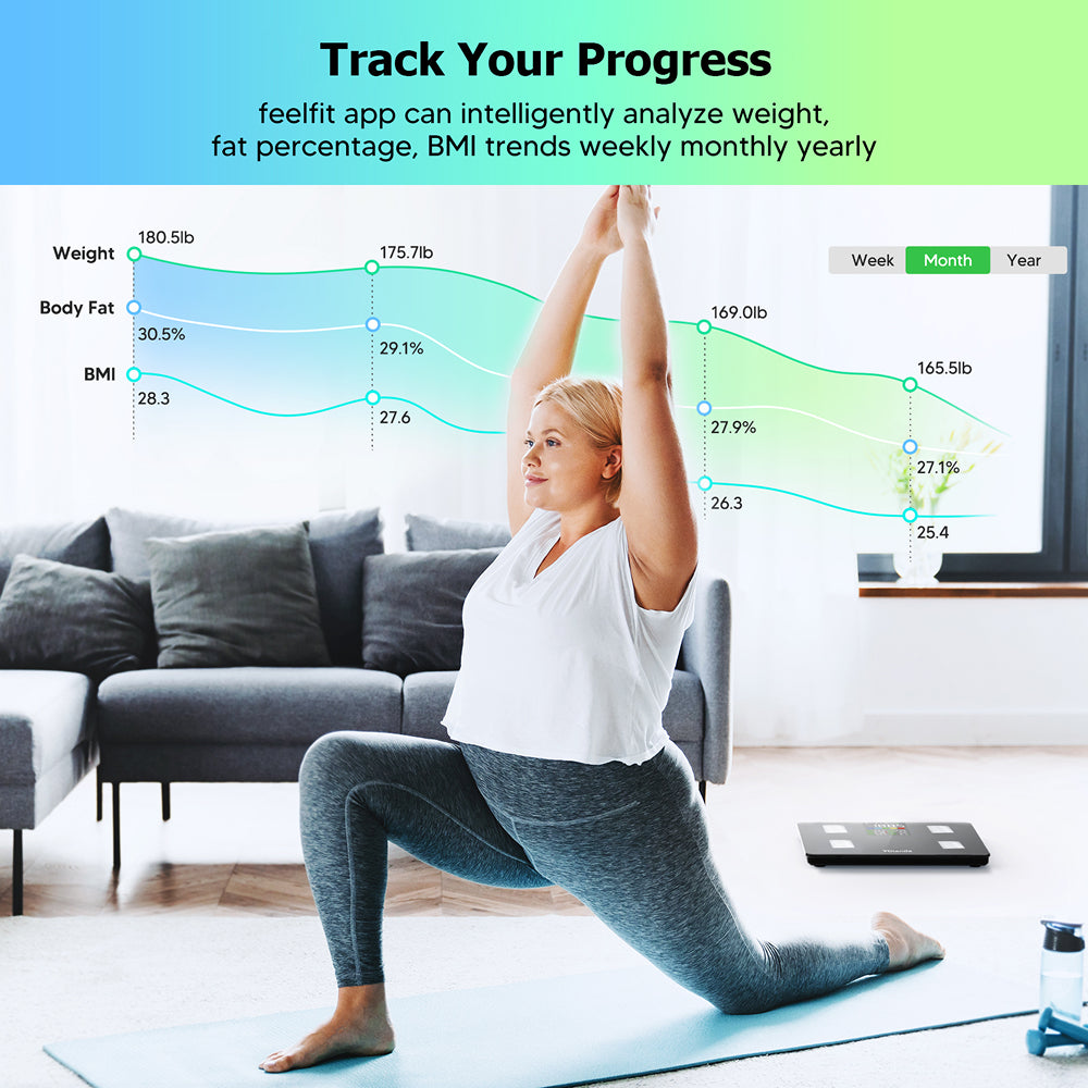 BovScalix Smart Body Composition Scale - 25 Metrics & Athlete Mode