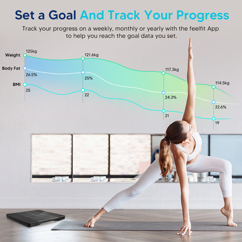 BovScalix Smart Body Composition Scale - 25 Metrics & Athlete Mode