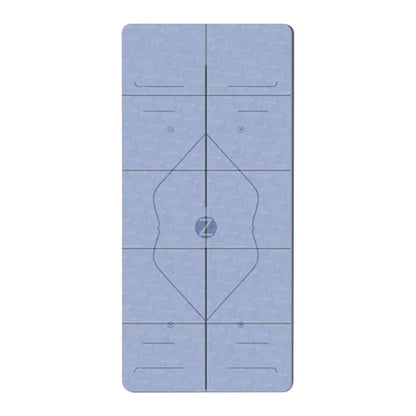 BreziFit Foldable Eco-Friendly Yoga Mat with Alignment Guides