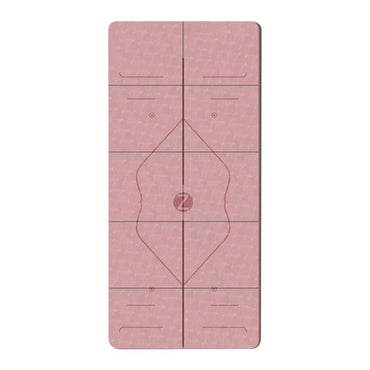BreziFit Foldable Eco-Friendly Yoga Mat with Alignment Guides