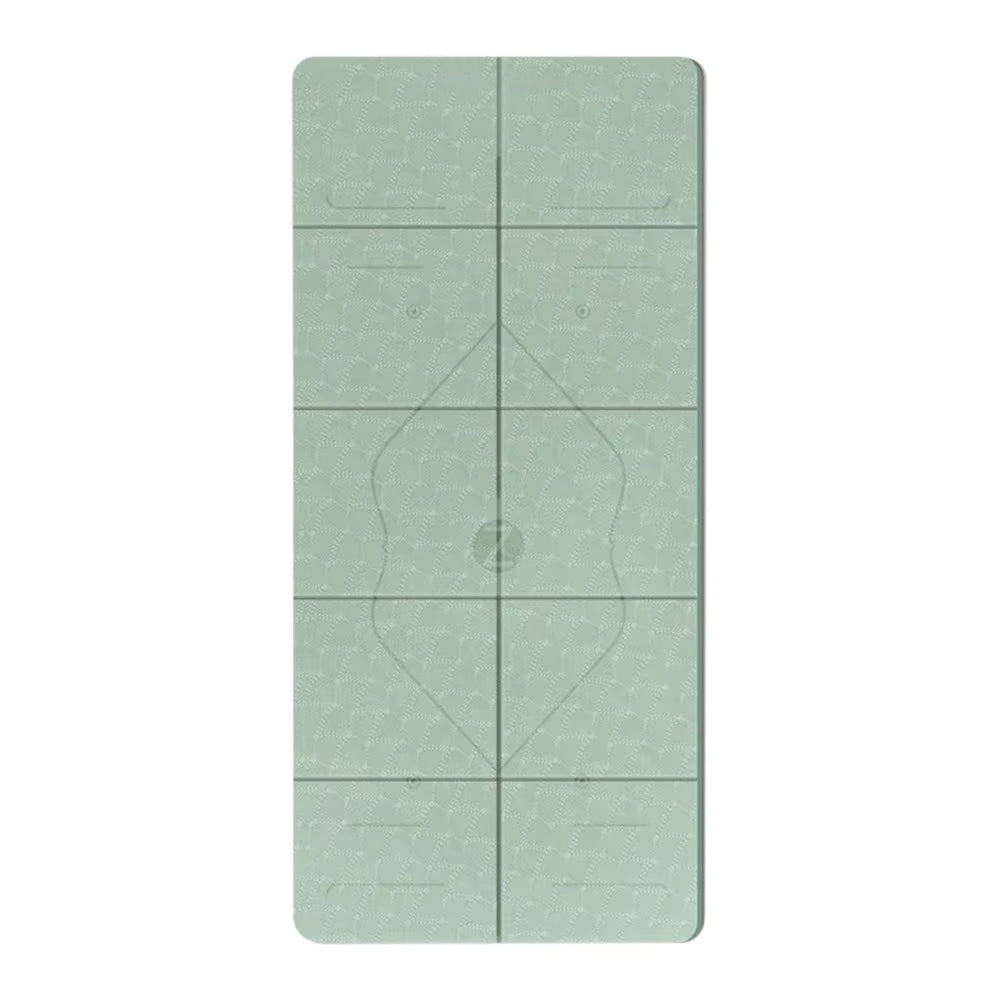 BreziFit Foldable Eco-Friendly Yoga Mat with Alignment Guides