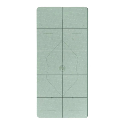 BreziFit Foldable Eco-Friendly Yoga Mat with Alignment Guides