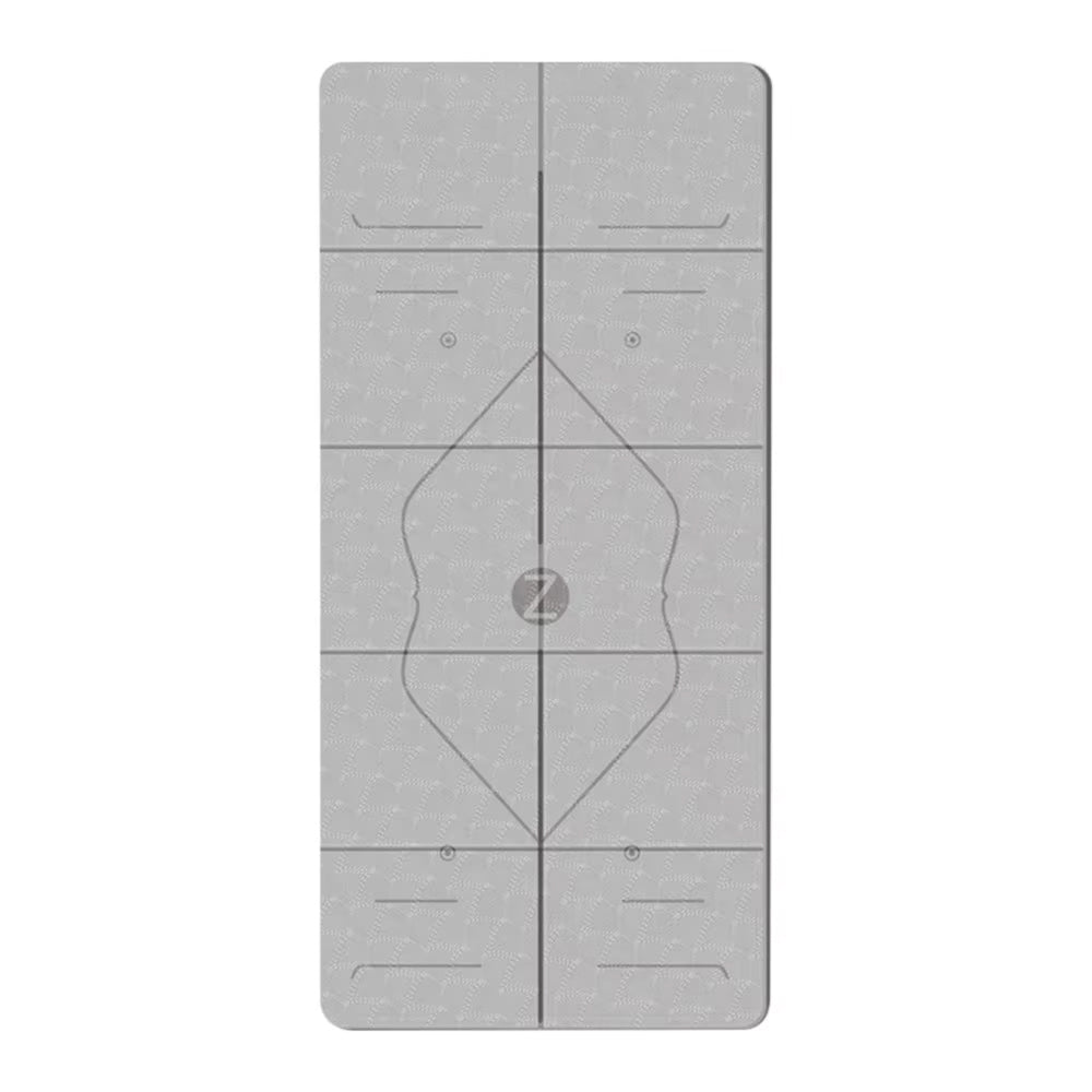 BreziFit Foldable Eco-Friendly Yoga Mat with Alignment Guides
