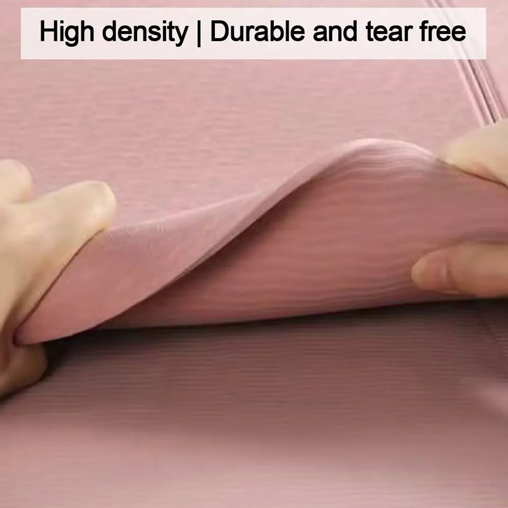 BreziFit Foldable Eco-Friendly Yoga Mat with Alignment Guides